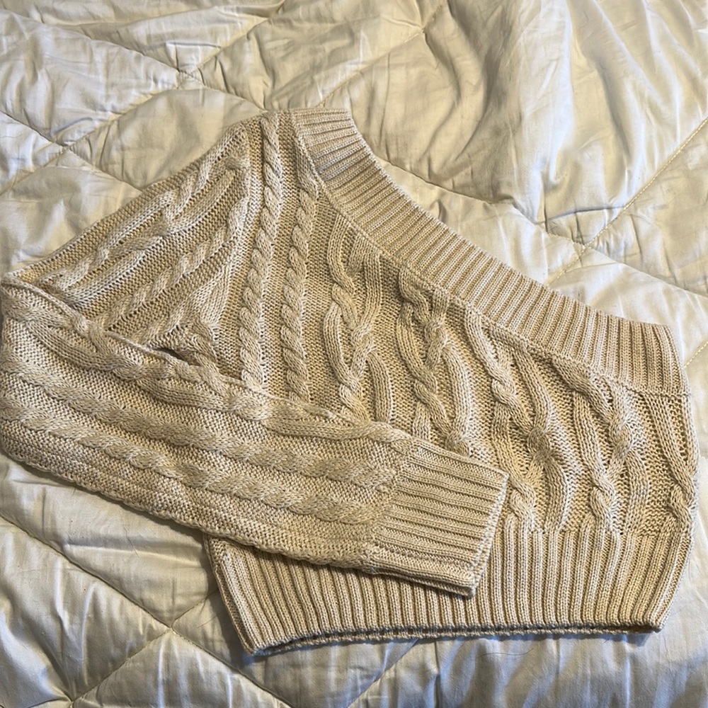 Windsor One Shoulder cropped sweater